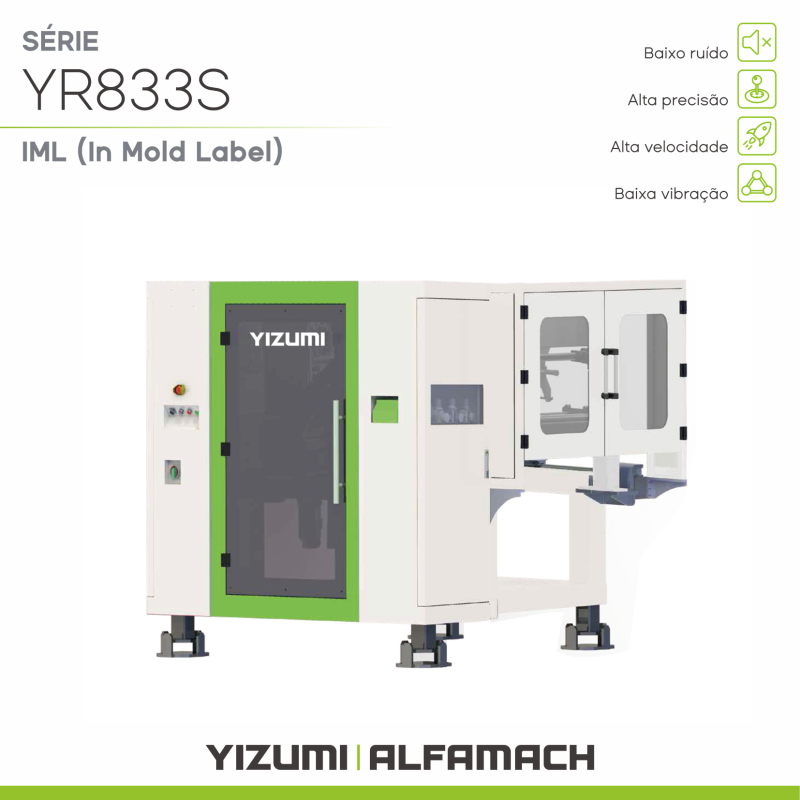 Robô YIZUMI YR833S – Sistema In Mold Label (IML)